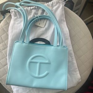 TELFAR BAG POOL BLUE SMALL